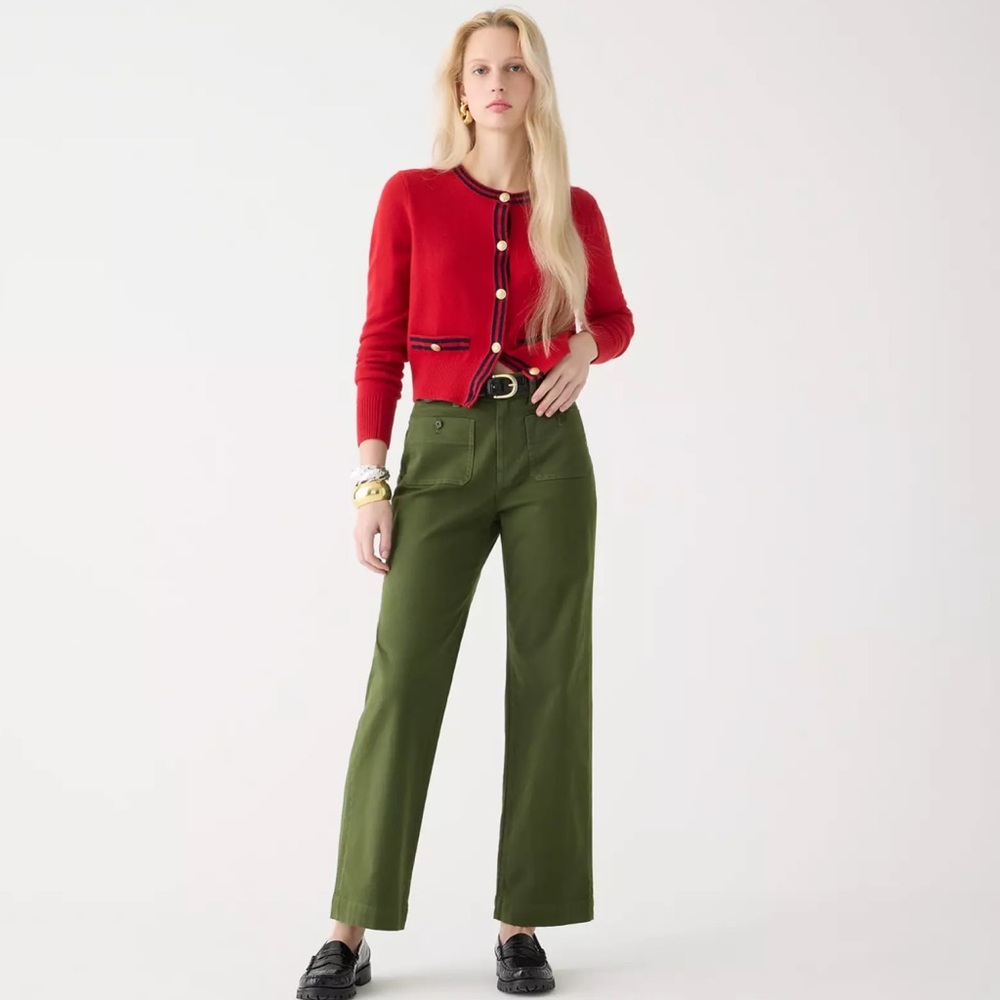 JCREW Sailor Slim Wide-Leg Chino Jeans